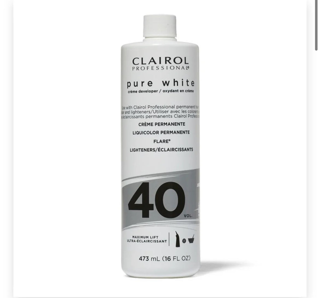 CLAIROL PROFESSIONAL PURE WHITE 40 VOLUME CREME DEVELOPER