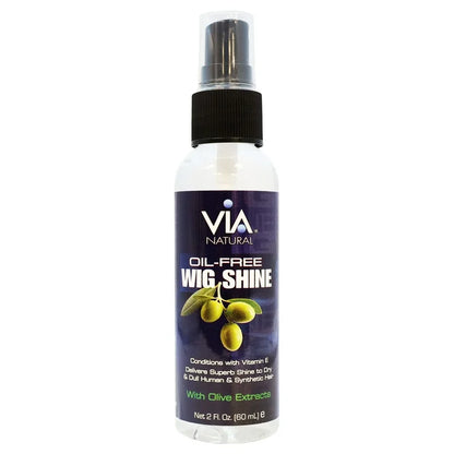 Via Natural Oil Free Wig Shine 2 Oz.