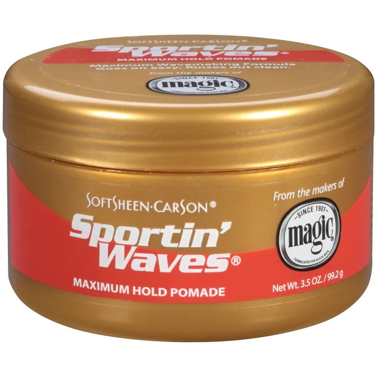 Sportin' Waves Moisturizing Maximum Hold Hair Pomade, 3.5 oz