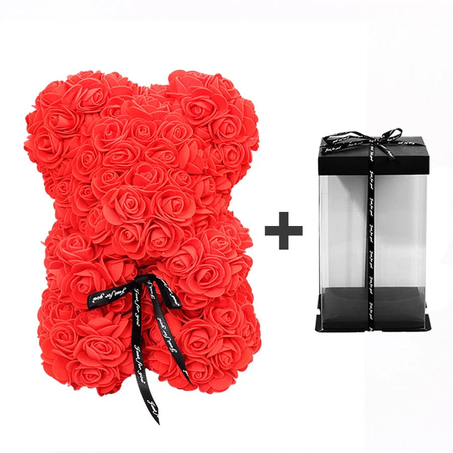 RED BOW ROSE BEAR
