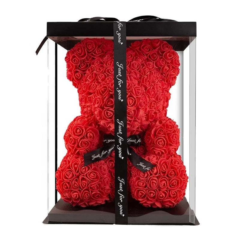 RED BOW ROSE BEAR