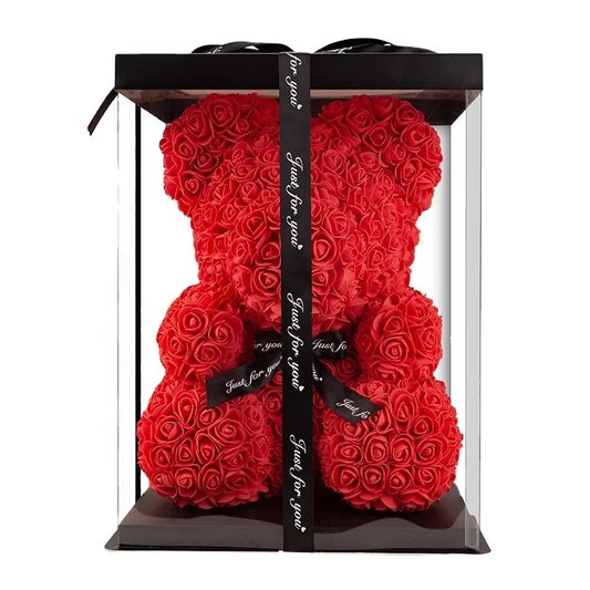 RED BOW ROSE BEAR