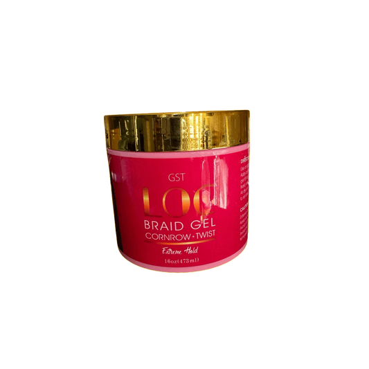 GST LOC Braid Gel, Cornrow Twist Extreme Hold Gel 16oz