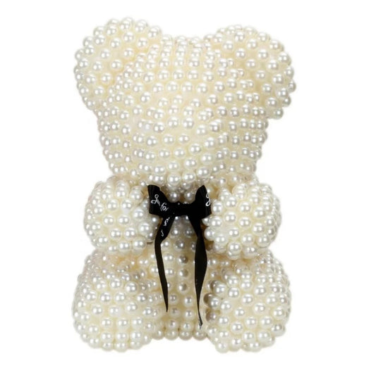 WHITE PEARL ROSE BEAR