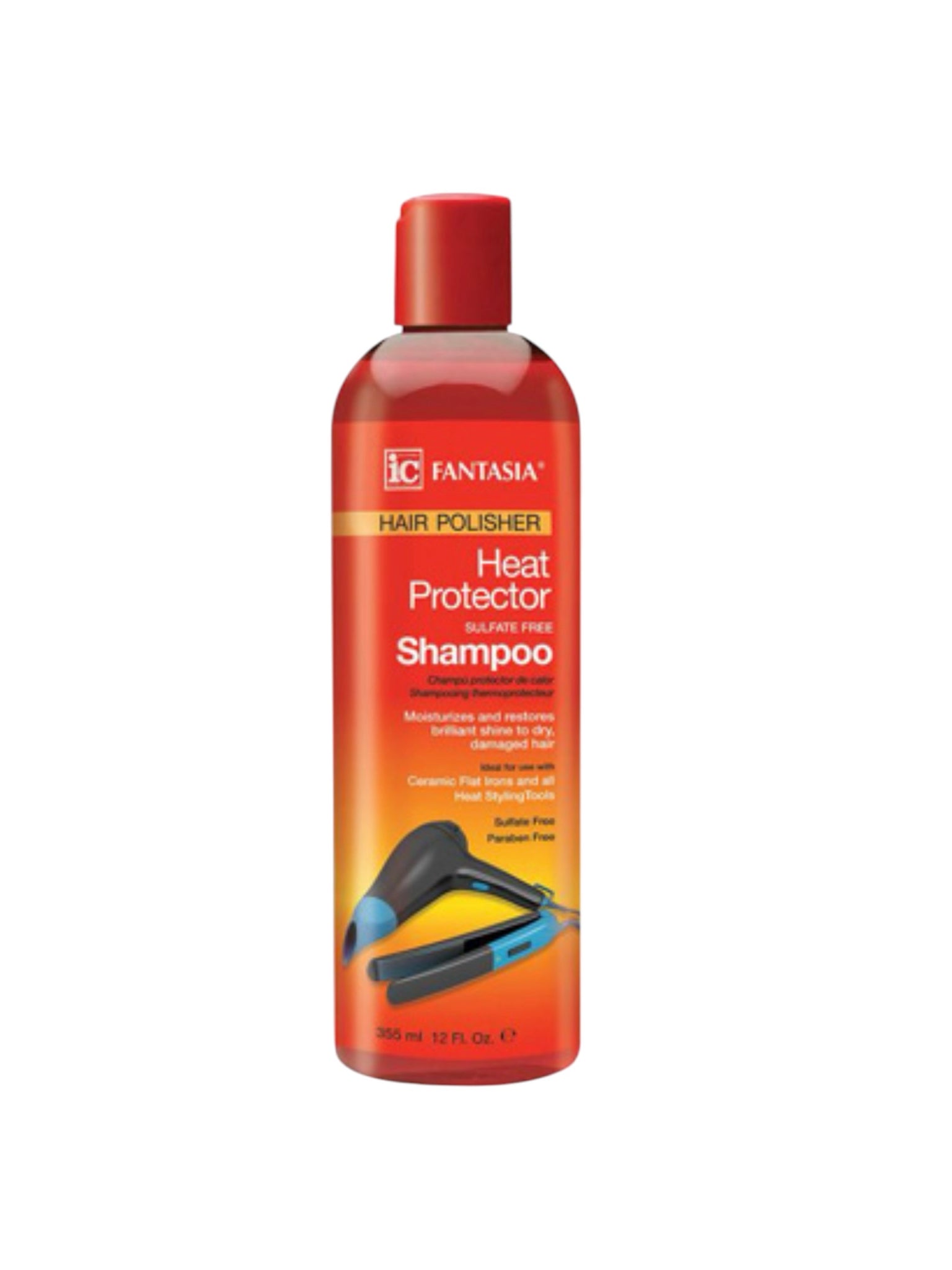 Fantasia IC Hair Polisher Heat Protector Shampoo 12oz