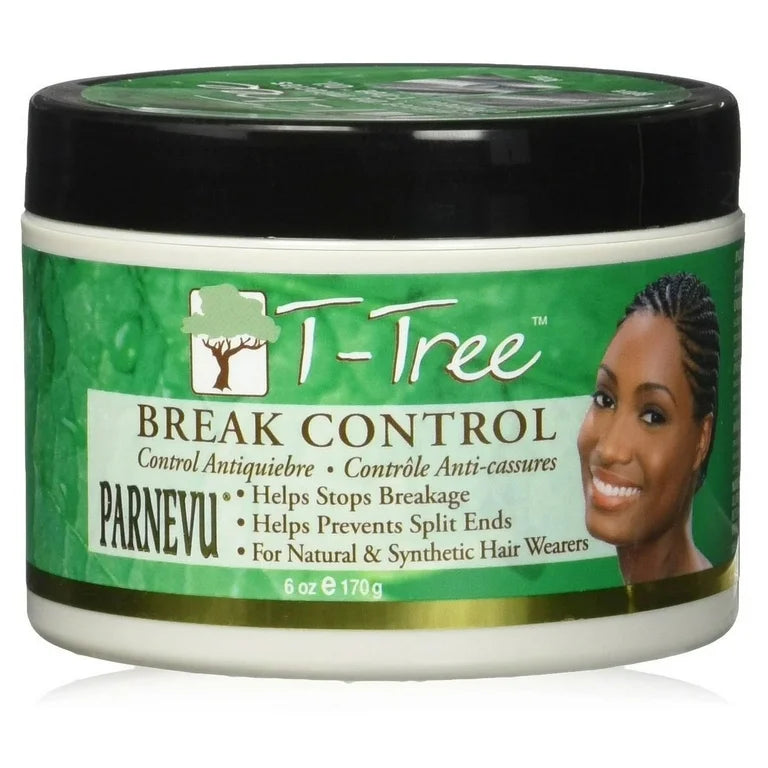 Parnevu Tea Tree Break Control Hair Cream Helps Stop Hair Breakage, 6 oz.