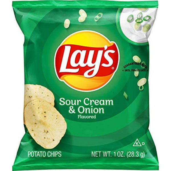 LAYS SOUR CREAM &AMP; ONION FLAVORED POTATO C
