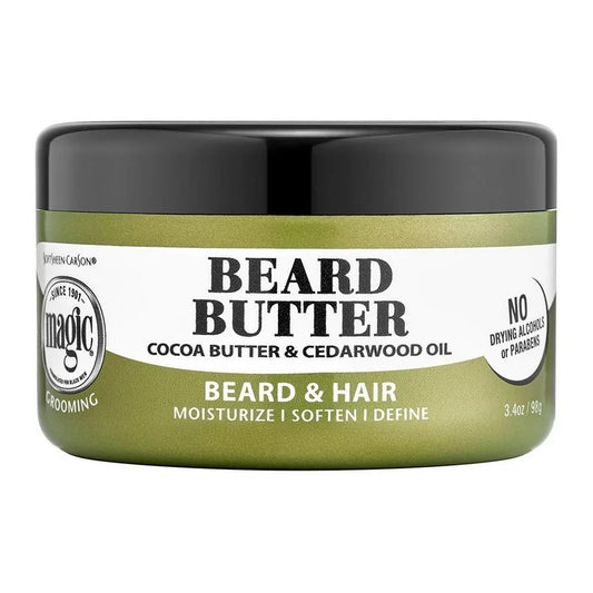 Magic Grooming Beard and Hair Butter with Cocoa Butter and Cedarwood Oil, 3.5 Oz