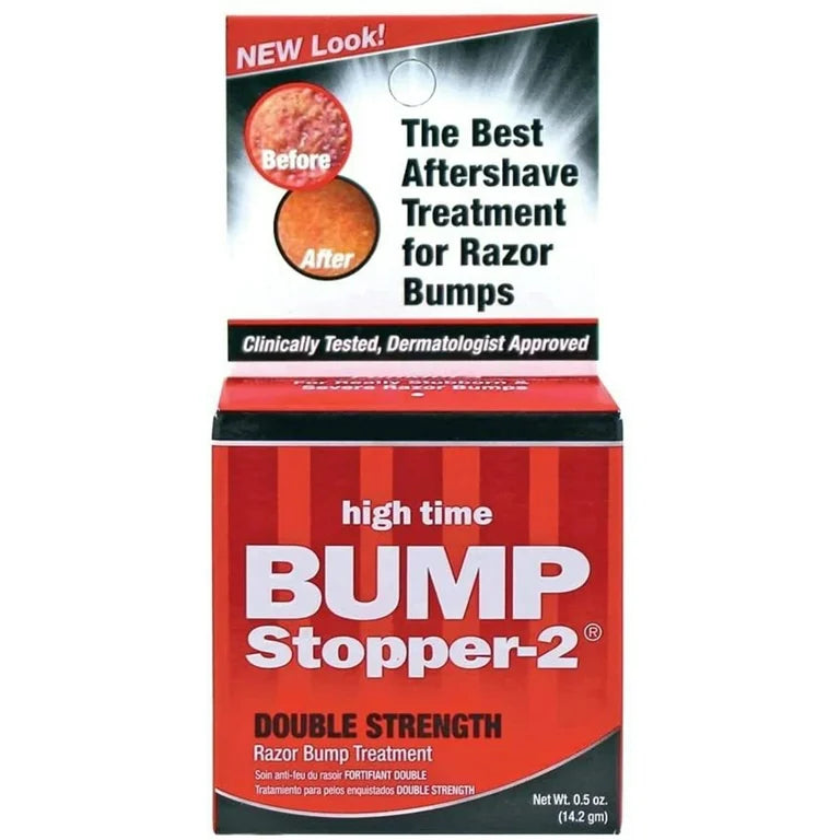 High Time Bump Stopper-2 Double Strength Razor Bump Treatment, 0.5 oz