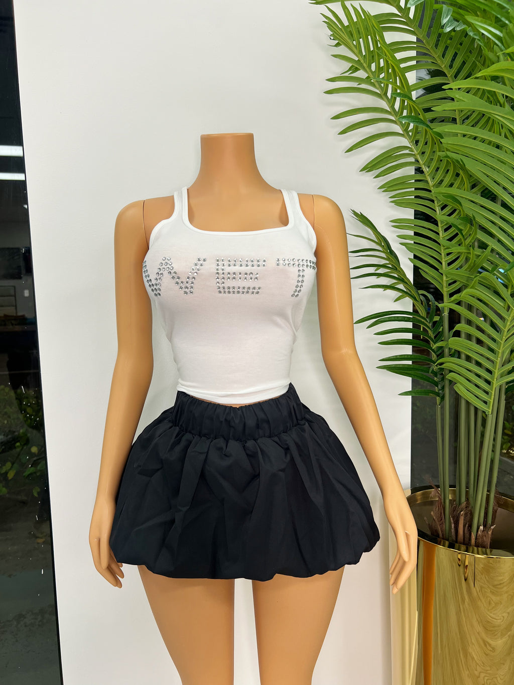 Wet Bubble Skirt Pieces Set