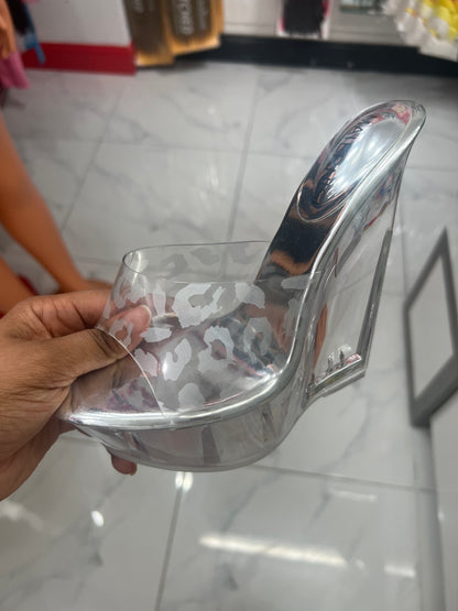 LEOPARD PRINT  PLATFORM HIGH HEELS