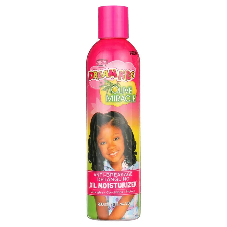 African Pride Olive Miracle Dream Kids Cream, 8 fl oz, Dry Hair