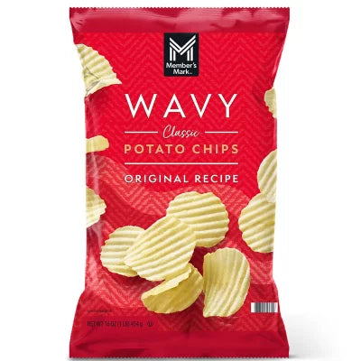 member's mark classic wavy potato chip