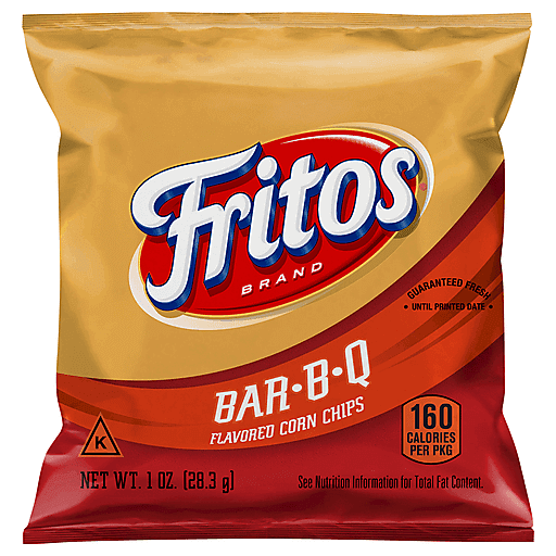 Fritos Corn Chips Bar b q , 1 oz Single Bag