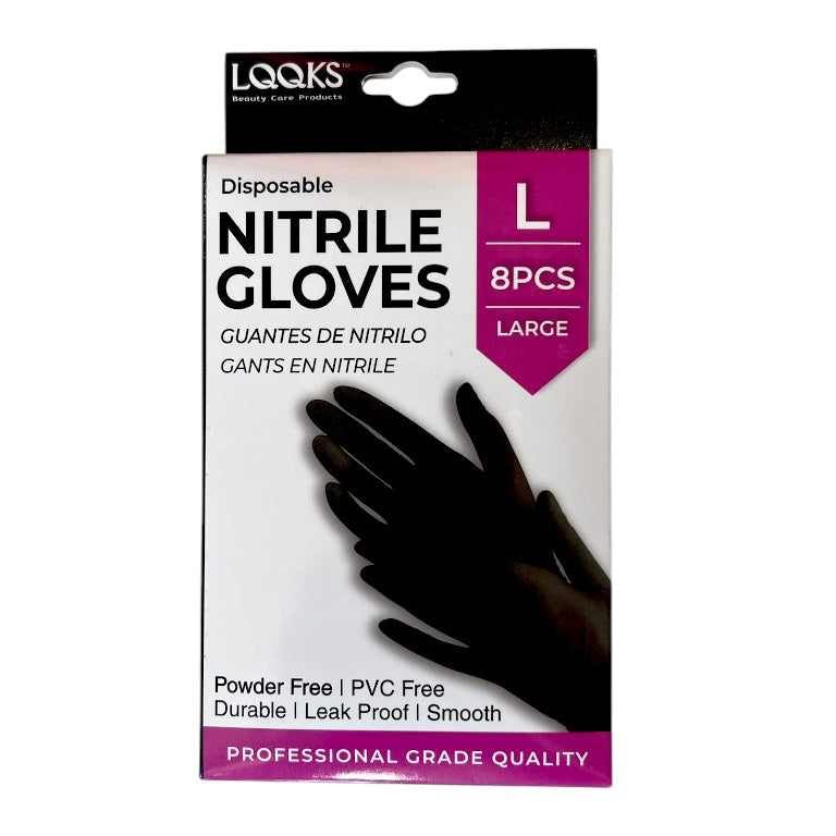 look disposable nitrile gloves 8pc