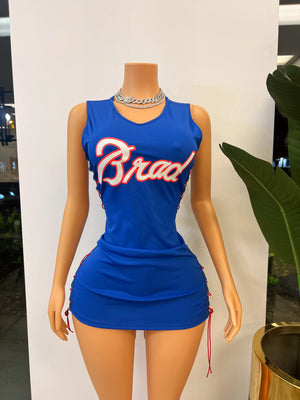 Basketball Jersey String Up Dress #10  RED DIAMOND STORE
