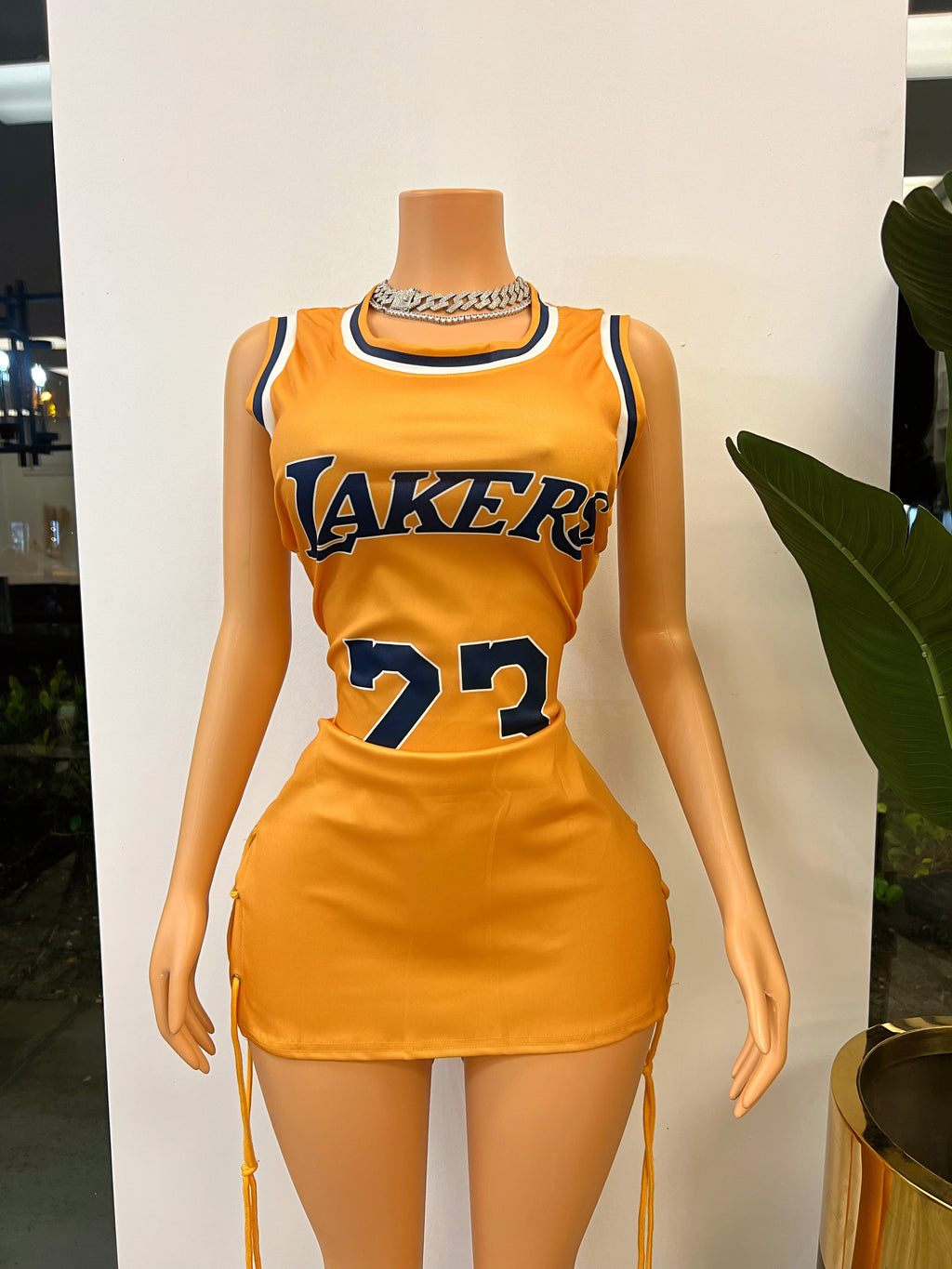 Basketball Jersey String Up Dress #8