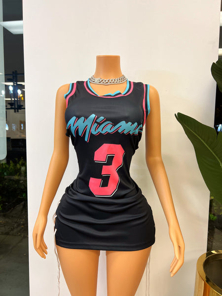 Basketball Jersey String Up Dress #4 – RED DIAMOND STORE
