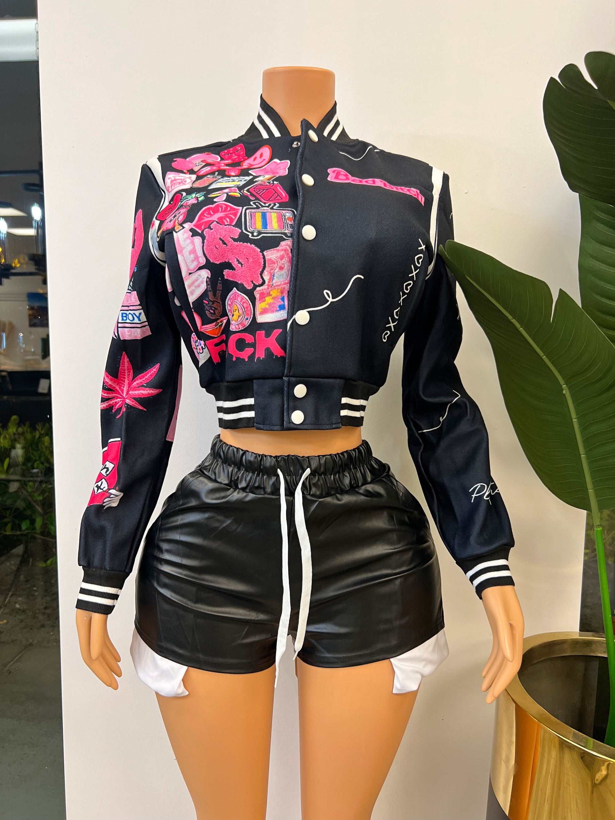 Bad Bae Black Jersey Jacket
