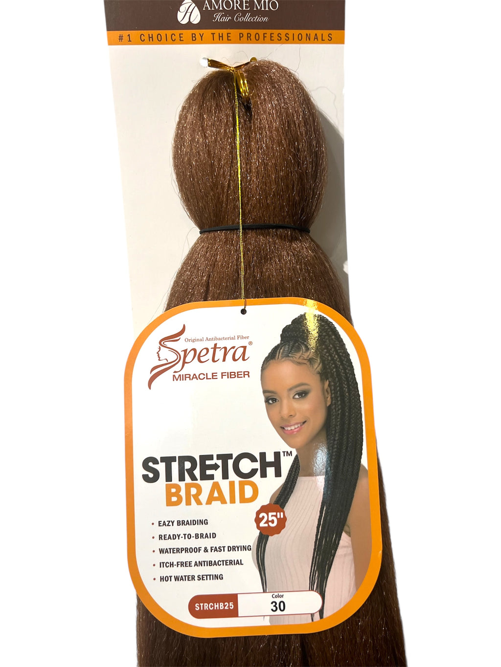 Amore Mio Spetra Miracle Fiber Stretch Braid 1 Pack 25” Braiding Hair #30