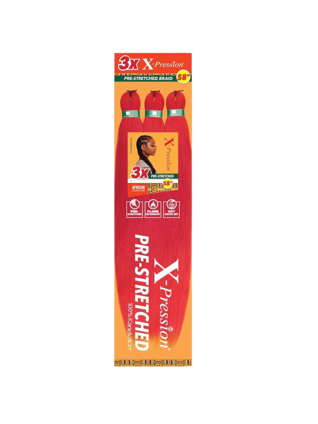 3X X-PRESSION PRE-STRETCHED BRAID 58″