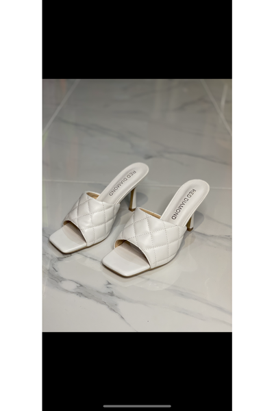 SQUARE TOE HIGH HEEL