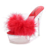 FUR CLEAR HEELS