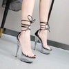 SLIM STRAP CLEAR HEELS