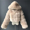 Windproof Faux Fur Coat