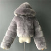 Windproof Faux Fur Coat