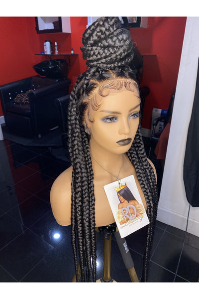 RED PRINT WIG