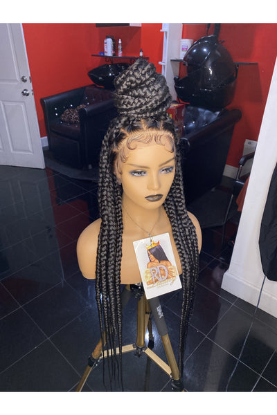 RED PRINT WIG