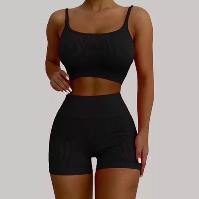 Tank Tops Shorts Fitness Set