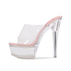 TRANSPARENT PLATFORM HEELS
