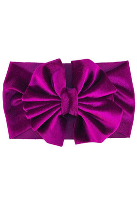 Velvet big bow kids hair accessories infant girls headband