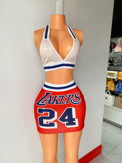 basketball jersey 2 pc skirt set