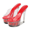 FLOWER CRYTAL CLEAR HEELS