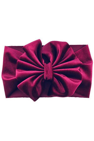 Velvet big bow kids hair accessories infant girls headband