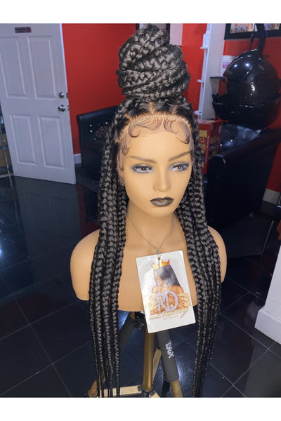 RED PRINT WIG