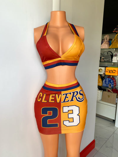basketball jersey 2 pc skirt set