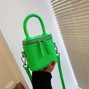 Bright Color Small Tote Shoulder Handbags