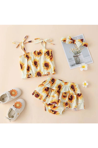 Sunflower infant baby clothing sets