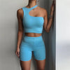 Crop Tops Bodycon  Party Shorts Set