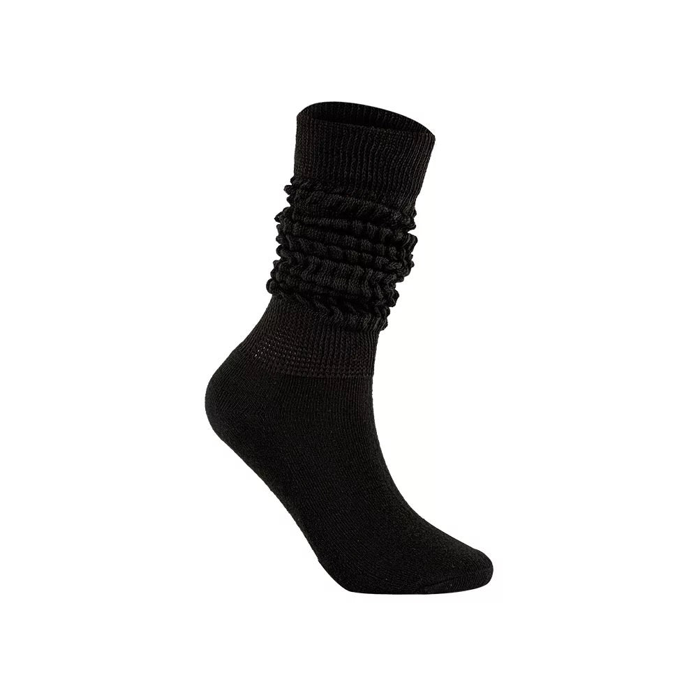 Kids Black Slouch Socks